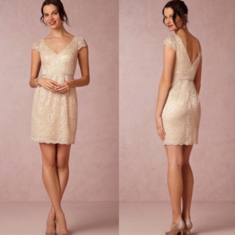 Jenny Yoo Collection Anthropologie BHLDN Beckett Lace Mini Dress